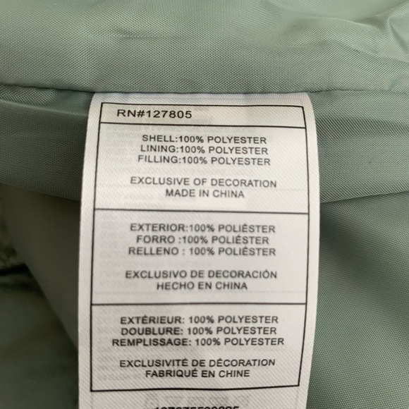 New Madden Girl quilted kids jacket in sage green,size 6/6X - Picture 8 of 8